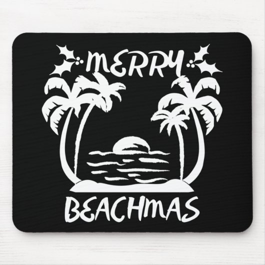 Kerst van Merry Beachmas in juli Muismat (Voorkant)