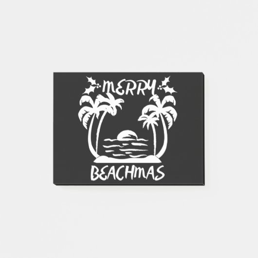 Kerst van Merry Beachmas in juli Post-it® Notes (Voorkant)
