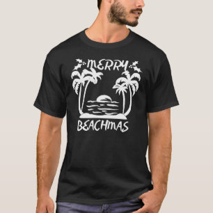 Kerst van Merry Beachmas in juli T-shirt