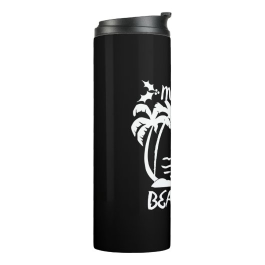 Kerst van Merry Beachmas in juli Thermosbeker (Gedraaid links)