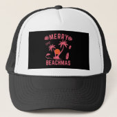 Kerst van Merry Beachmas in juli Trucker Pet (Voorkant)