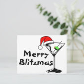Kerst van Merry Blitzmas Feestdagenkaart (Staand voorkant)