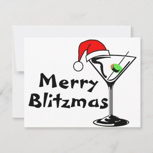 Kerst van Merry Blitzmas Feestdagenkaart (Voorkant)