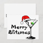 Kerst van Merry Blitzmas Feestdagenkaart (Voorkant / Achterkant)