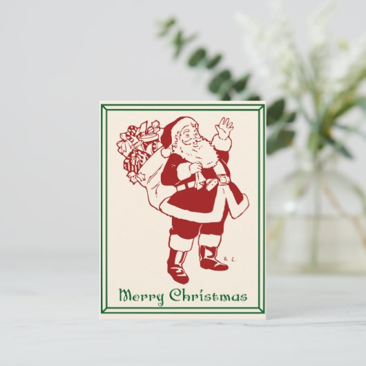 Kerst van Merry Briefkaart (Staand voorkant)