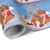 Kerst van Merry Cadeaupapier (Rol Hoek)