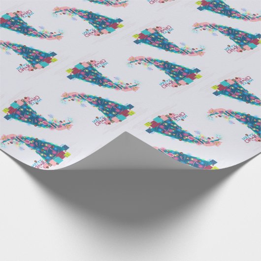 Kerst van Merry Catmas Cadeaupapier (Hoek)