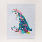 Kerst van Merry Catmas Legpuzzel (Verticaal)