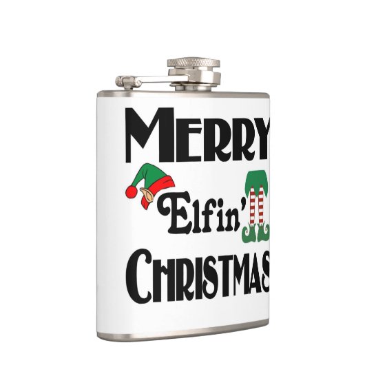 Kerst van Merry Elfin Heupfles (Rechts)