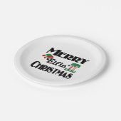 Kerst van Merry Elfin Papieren Bordje (Gekanteld)