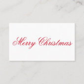 Kerst van Merry en HAppy  Visitekaartje (Achterkant)