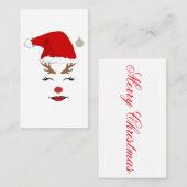 Kerst van Merry en HAppy  Visitekaartje (Voorkant / Achterkant)