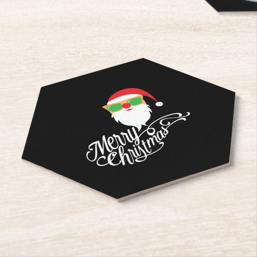 Kerst van Merry Kartonnen Onderzetters (Schuin)