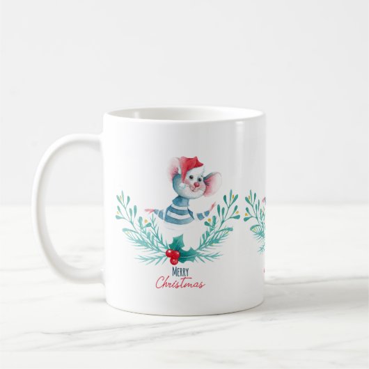 Kerst van Merry Mouse Koffiemok (Links)