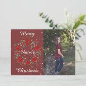 Kerst van Merry Nurses Feestdagenkaart (Staand voorkant)
