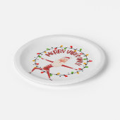 Kerst van Merry Papieren Bordje (Gekanteld)