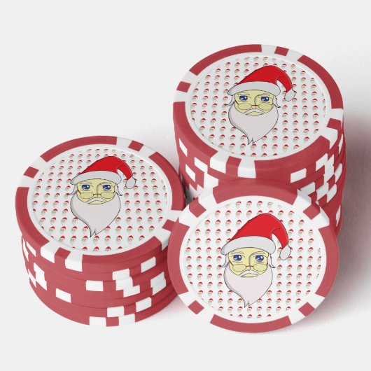 Kerst van Merry Poker Chips (Opstapeling)