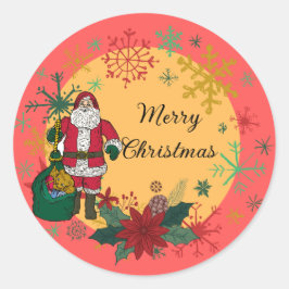 Kerst van Merry Ronde Sticker