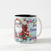 Kerst van Merry Tweekleurige Koffiemok (Voorkant rechts)