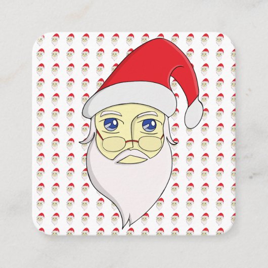 Kerst van Merry Vierkante Visitekaartje (Voorkant)