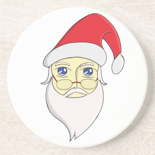 Kerst van Merry Zandsteen Onderzetter (Voorkant)