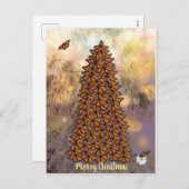 Kerst van Monarch Butterflies Feestdagenkaart (Voorkant / Achterkant)
