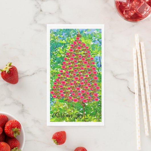 Kerst van Monarch Butterflies Servet (Insitu)