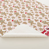 Kerst van Monogram Gingerbrood Sherpa Deken (3/4)