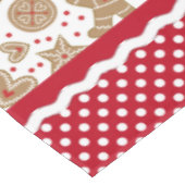 Kerst van Monogram Gingerbrood Tafelkleed (Gekanteld)