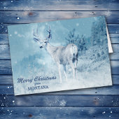 Kerst van Montana Deer Kerst Kaart