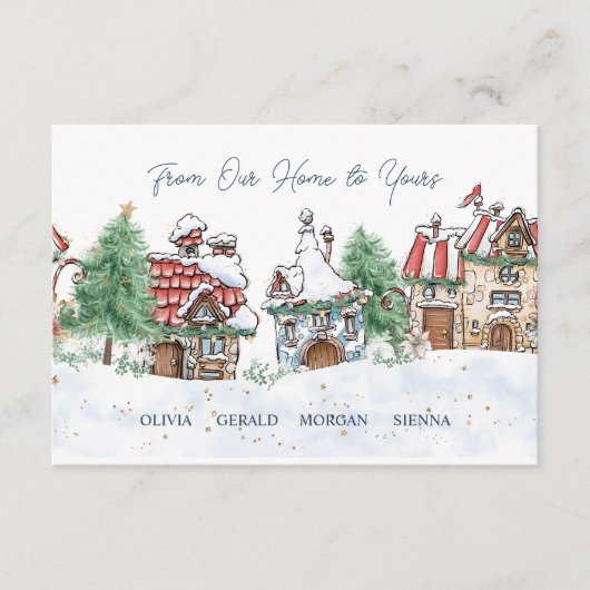 Kerst van ons huis naar uw behuizing Kaart (Voorkant)