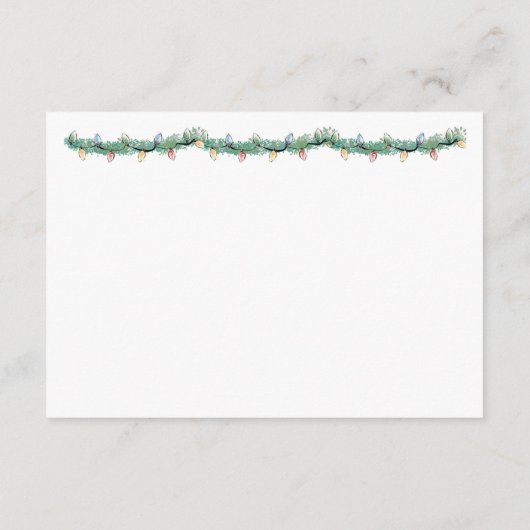 Kerst van ons huis naar uw behuizing Kaart (Achterkant)