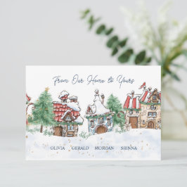 Kerst van ons huis naar uw behuizing Kaart
