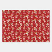 Kerst van ontbijtbrood inpakpapier vel (Voorkant 3)