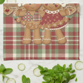 Kerst van ontbijtkoek theedoek (Gevouwen)