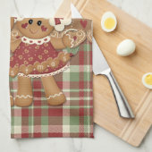 Kerst van ontbijtkoek theedoek (Quarter Fold)