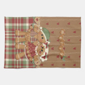 Kerst van ontbijtkoek theedoek (Horizontaal)