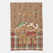 Kerst van ontbijtkoek theedoek (Verticaal)