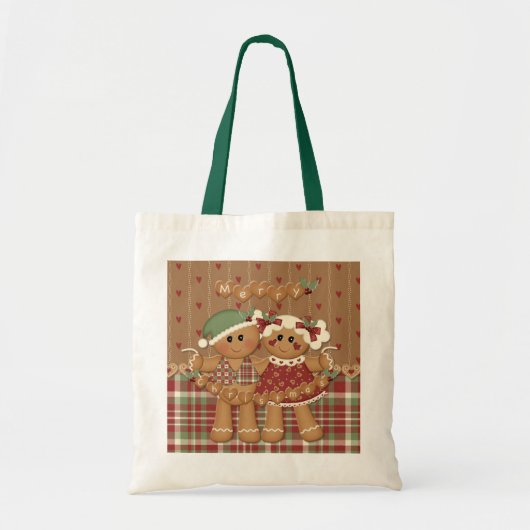 Kerst van ontbijtkoek tote bag (Voorkant)