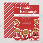 Kerst van ontbijtuitwisseling in ontbijtkoek kaart (Voorkant / Achterkant)