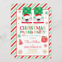 Kerst van Pajama Rood Holiday Pajama Partij