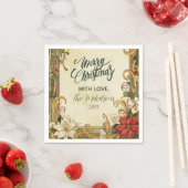  kerst van Poinsettia Servet (Insitu)