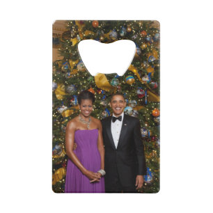 Kerst van President Barack Obama en Michelle Creditkaart Flessenopener
