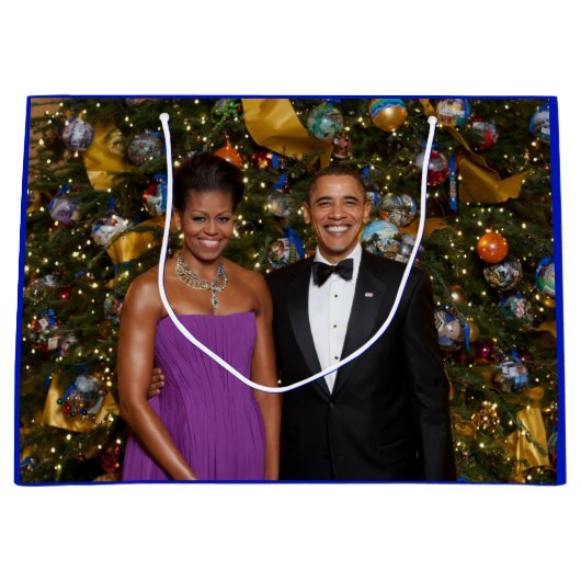 Kerst van President Barack Obama en Michelle Groot Cadeauzakje (Voorkant)