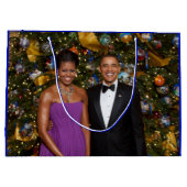Kerst van President Barack Obama en Michelle Groot Cadeauzakje (Achterkant)