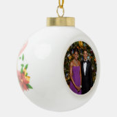 Kerst van President Barack Obama en Michelle Keramische Bal Ornament (Links)