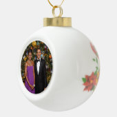 Kerst van President Barack Obama en Michelle Keramische Bal Ornament (Rechts)