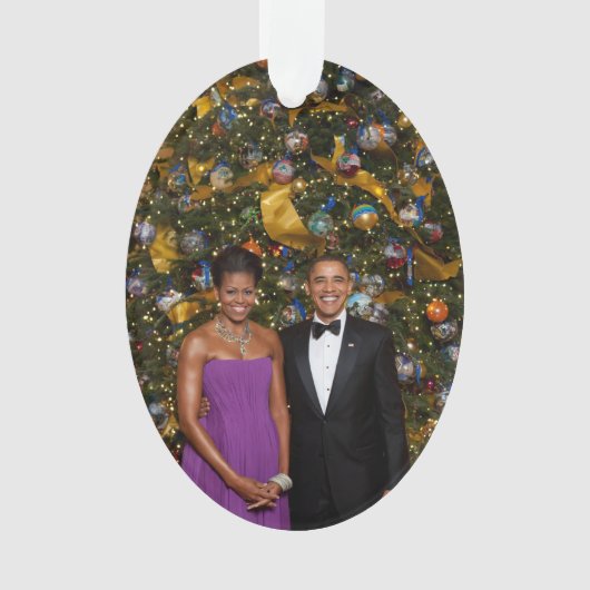 Kerst van President Barack Obama en Michelle Ornament (voorkant)