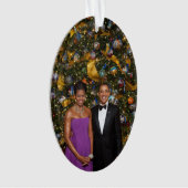 Kerst van President Barack Obama en Michelle Ornament (voorkant)
