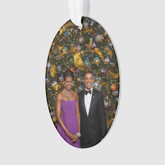 Kerst van President Barack Obama en Michelle Ornament (voorkant)